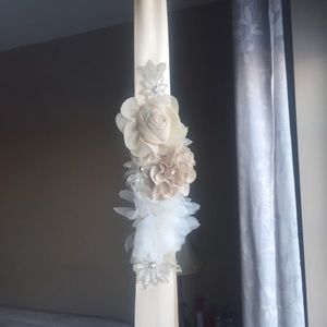 Beautiful wedding dress sash!